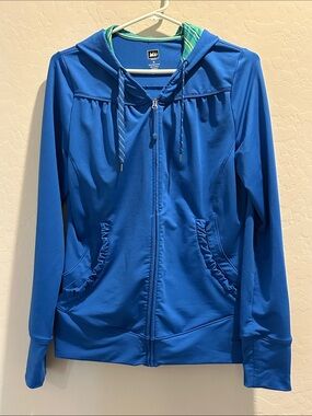 REI Women’s Royal Blue Full-Zip Hooded Jacket